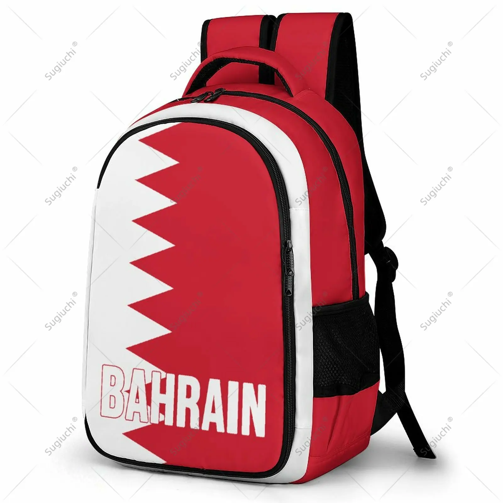 

Backpack Bahrain Flag Student Schoolbag Smart Business Travel Leisure Backpack Laptop Back Pack Office Work Bag