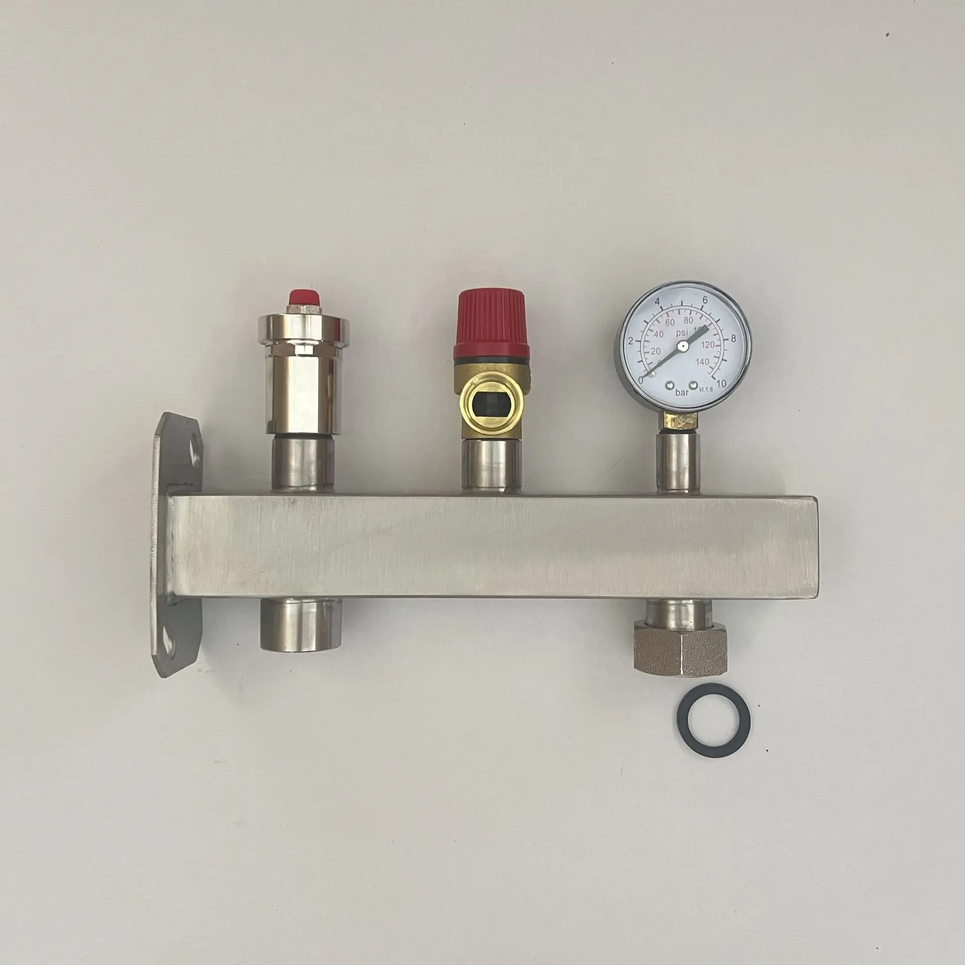 304 Stainless Steel Expansion Tank Mounting Bracket Kit – Integrated Wall Mount Support for Pressure Tank