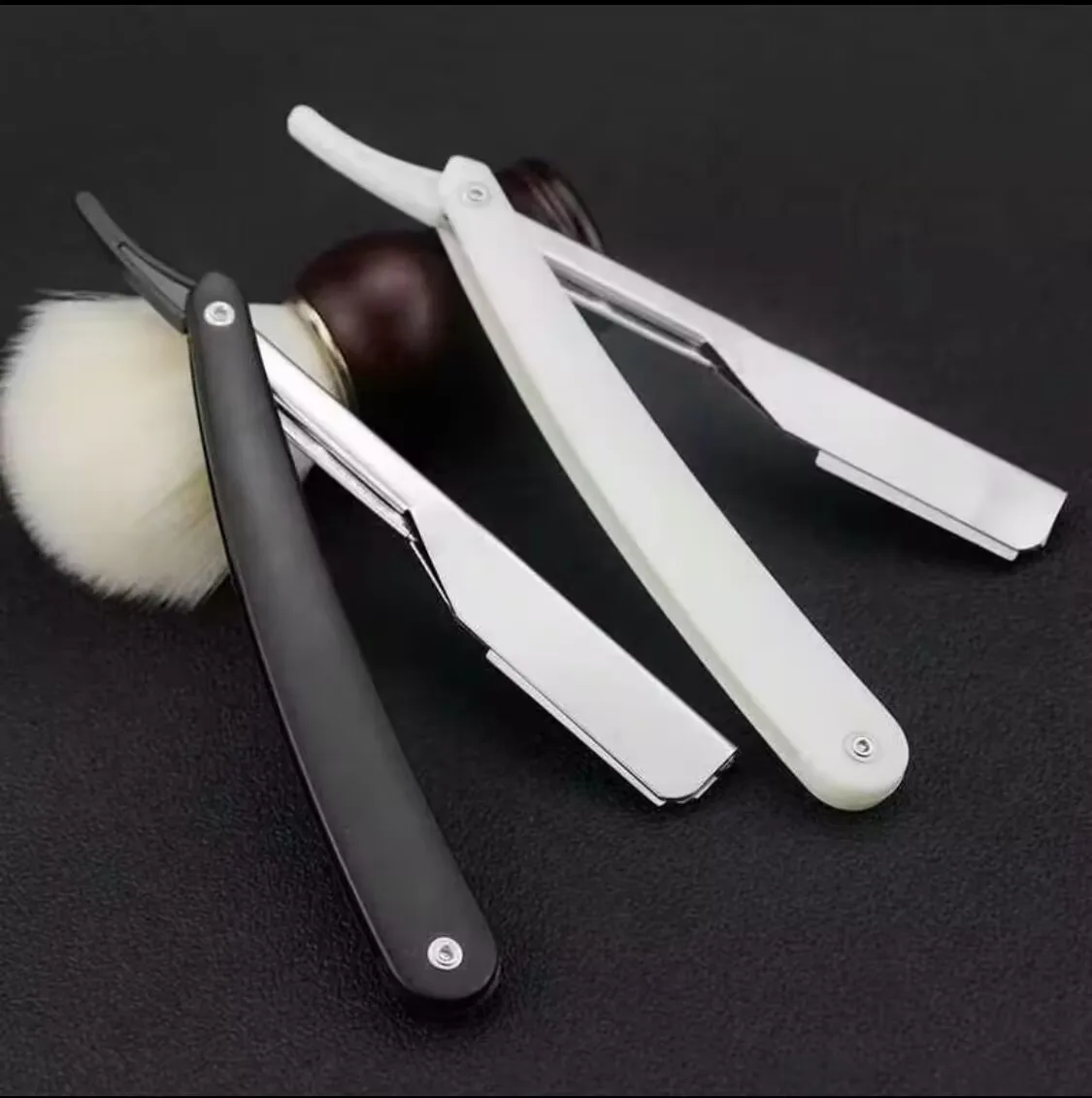 

Straight Barber edge Razors Folding Shaving Knife Hair Removal Tools With