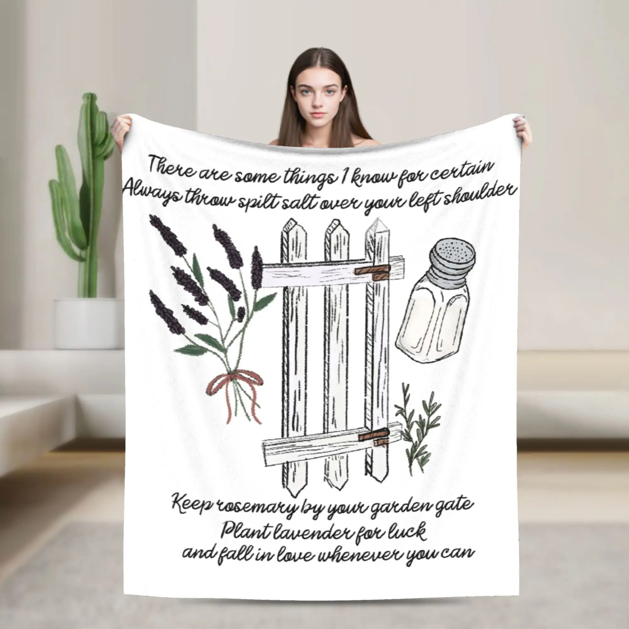 Practical Magic Blankets  Flannel Awesome Warm Throw Blanket for Coverlet All Season