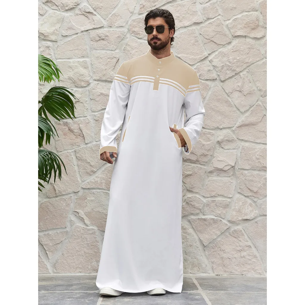 إسلام رمضان قفطان رجالي قفطان يحجب ثوب إسلامي تقليدي للرجال، رداء قميص طويل لرمضان