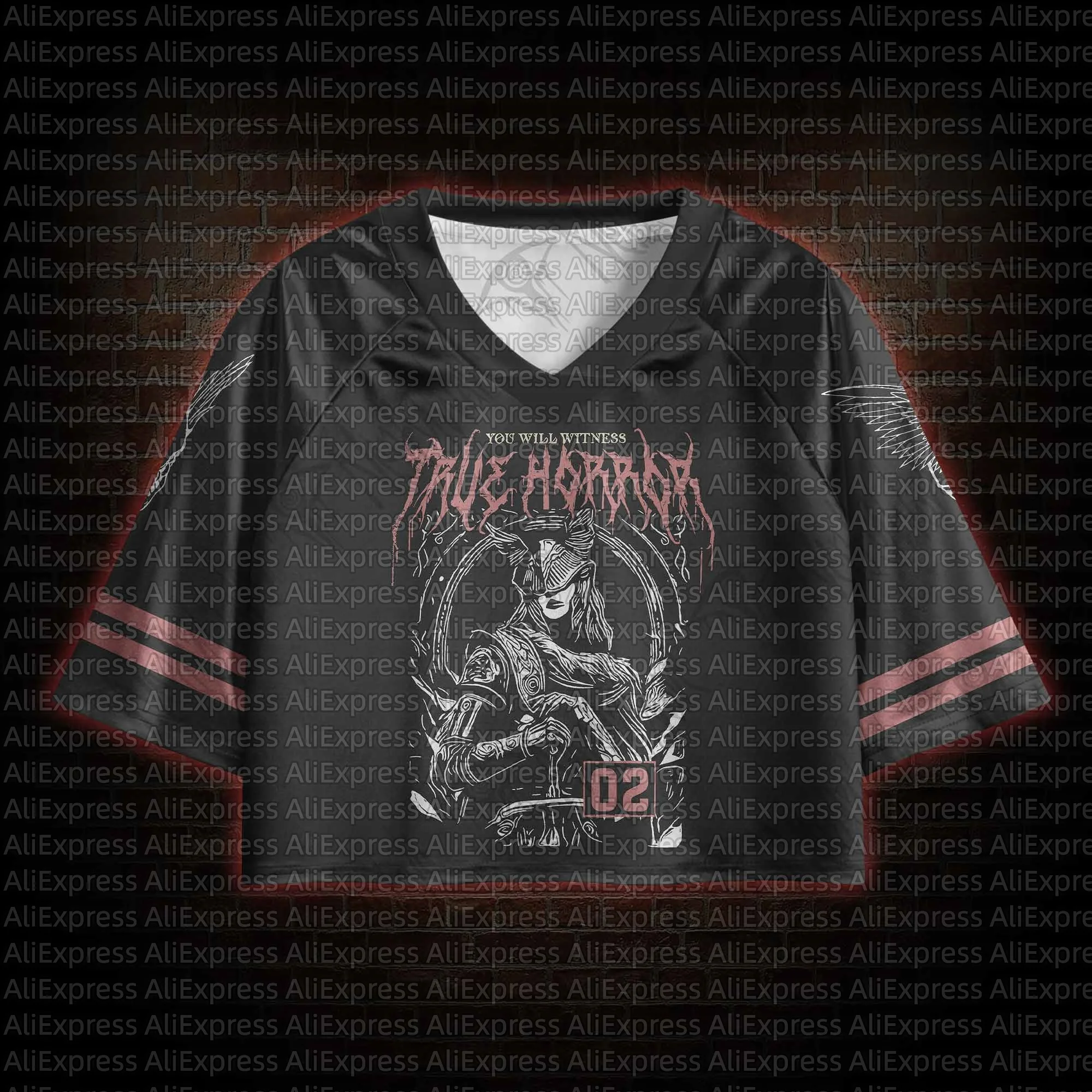 2026 New Movie Sports Fashion Adult Children V-neck Crop Top T-shirt Street View Clothing Gothic Horror Fan Gift