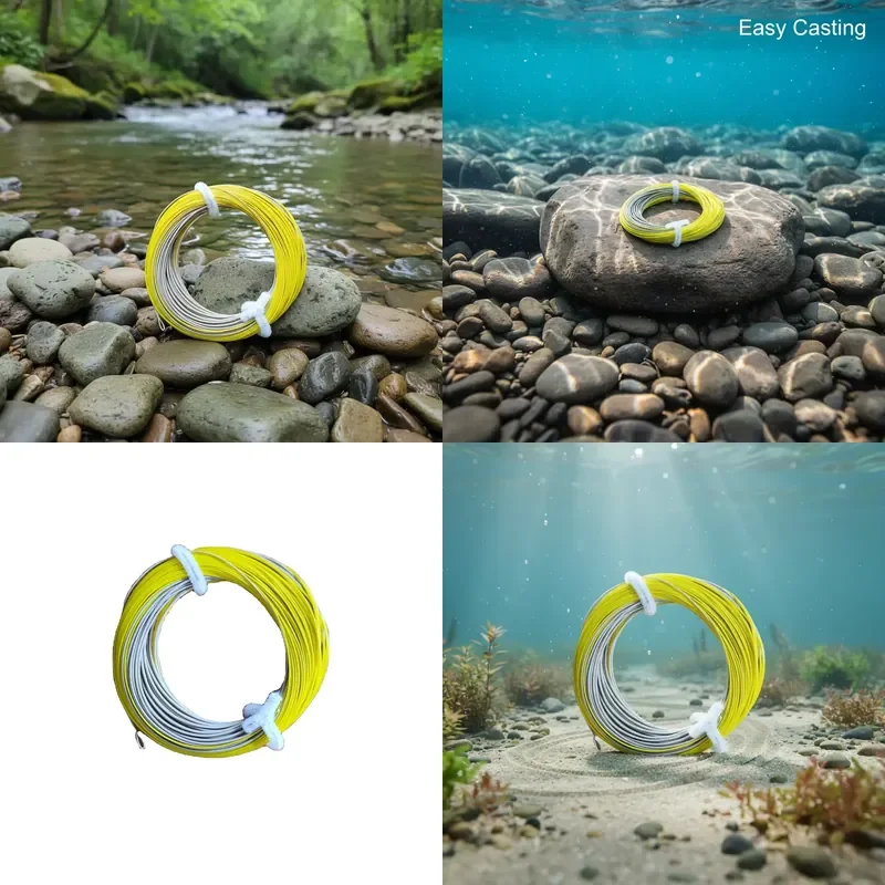 Rollis Gold Line Style PVC + NYLON braided wire, front drop type horizontal floating fly line extension cable, color point