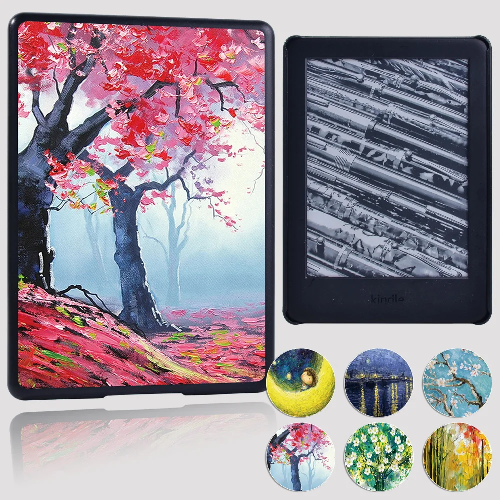 

Durable Tablet Case for Kindle 8th 2016 All-new Kindle 10th 2019 Paperwhite 1 5th/ 2 6th/ 3 7th/ 4 10th Paint Series Cover+Pen