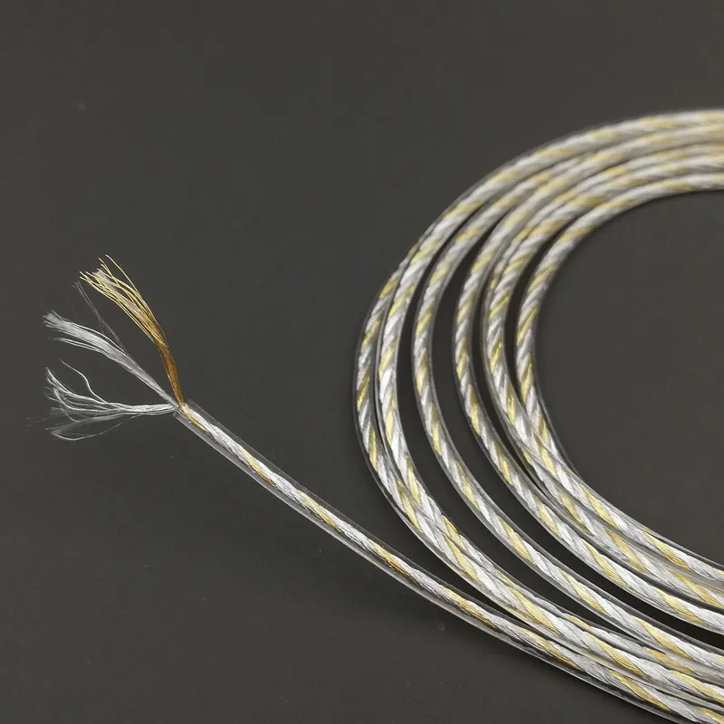 Adapter słuchawek kabel Stereo dla odtwarzacza 4.4MM do 3.5MM złoty srebrny pallad ze stopu miedzi