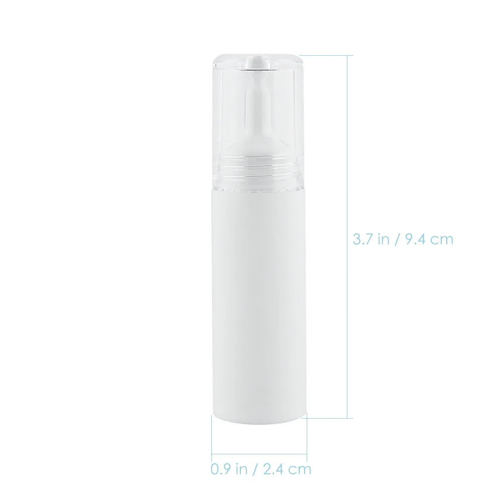 5Pcs Reusable Plastic Dropper Bottles White Lightproof for Essential Oil Perfume Essence Liquid Storage Precision Dispensing