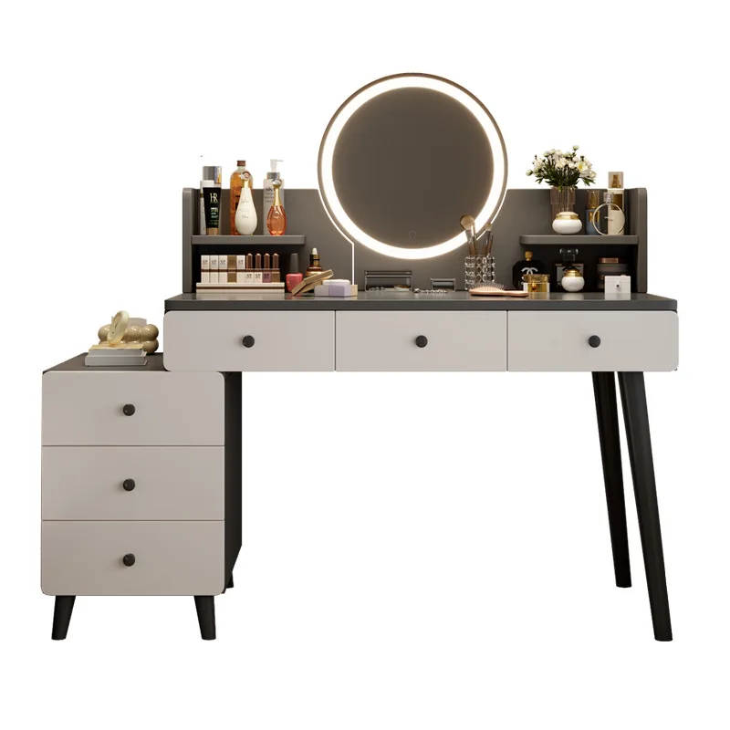 

Dresser, bedroom storage chest table, master bedroom bedside table, integrated makeup table