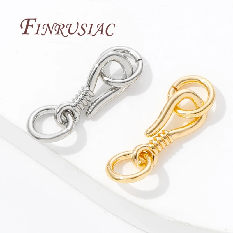 Clasps For Jewelry 14K Gold Plated Necklace Clasps Connectors Findings,DIY Bracelets Accessories,Clasp Hook