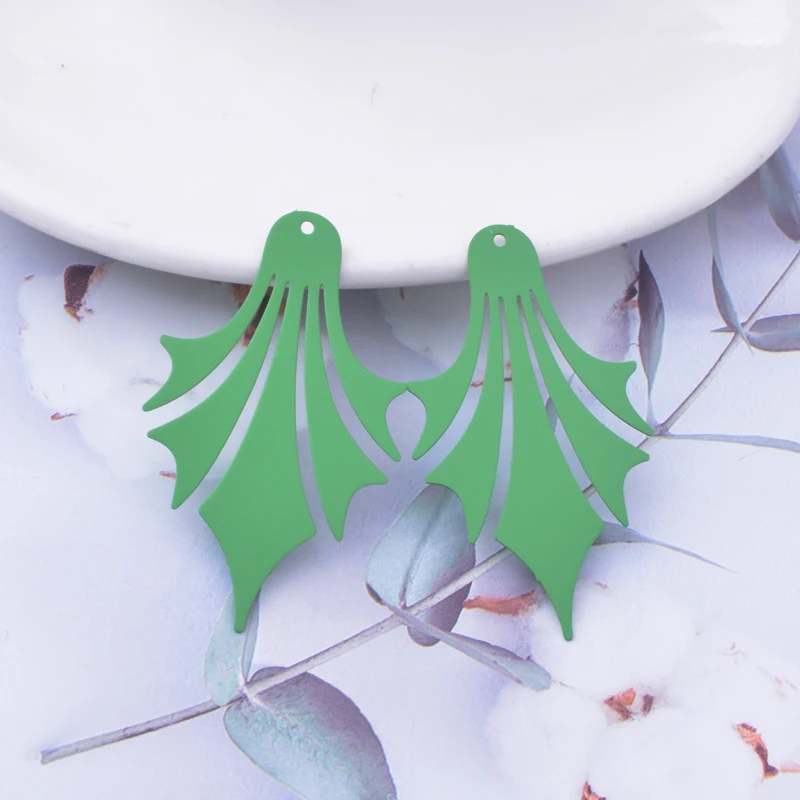 30 Stück AD3464 45*27mm Filigrane Blumenanhänger Ohrring Metall Messing Dünner Anhänger DIY Schmuck Ohrring Herstellung – Detail 6