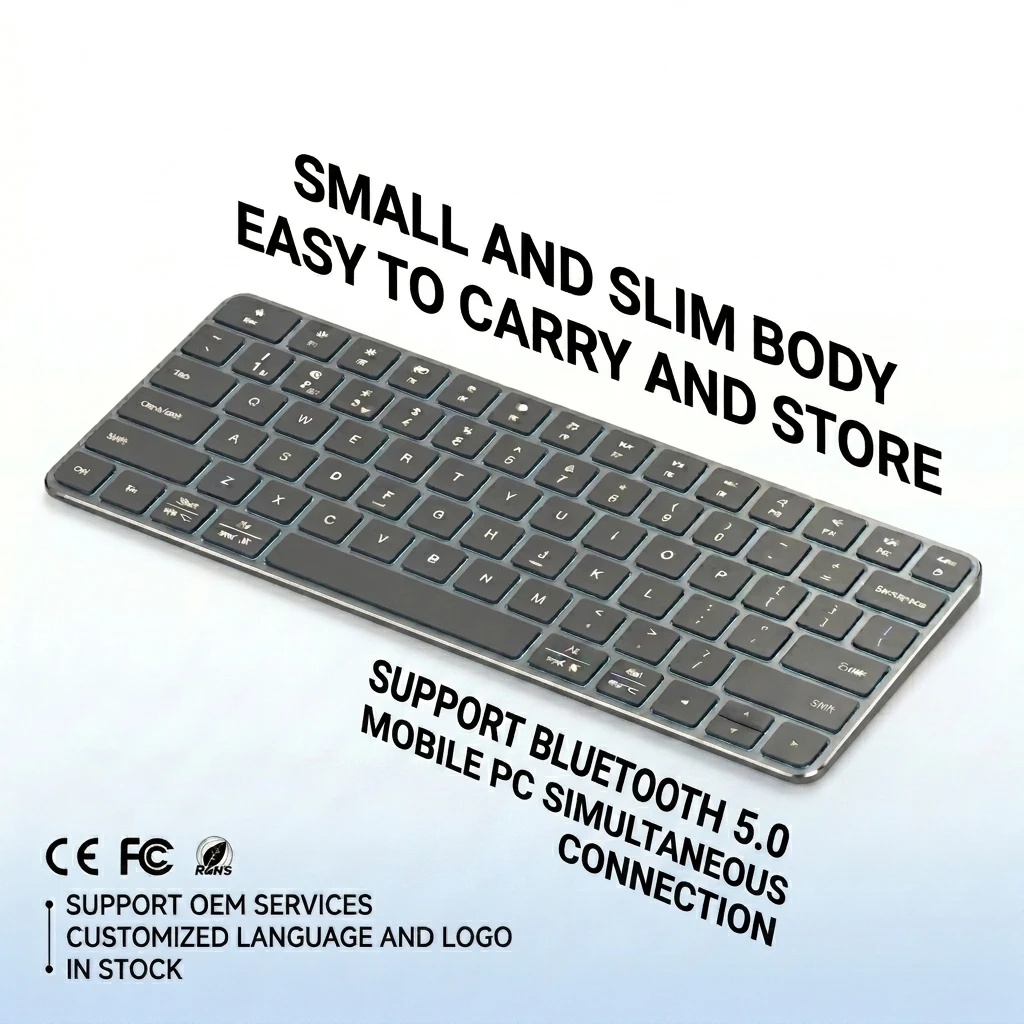 New Wireless Scissor-Style Ergonomic Aluminum ABS Ultra Thin Programmable Keyboard For For Notebooks Laptops Magic