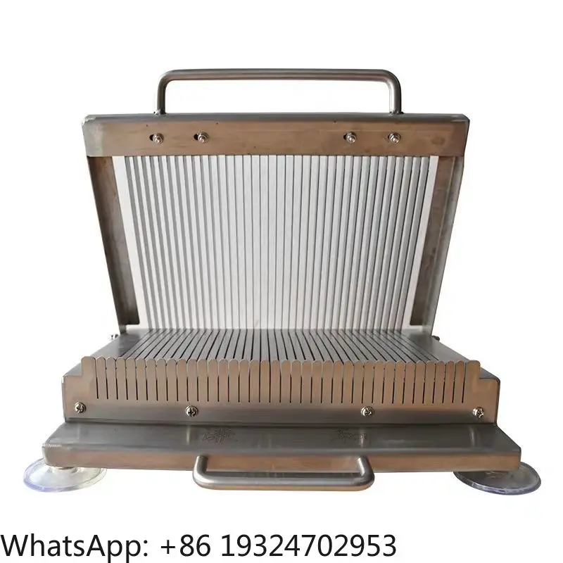 45cm Multi-function Slicing Hand Pressure Thickened Stainless Steel Double-blade Manual Slicer Vegetable Cooked Food Slicer