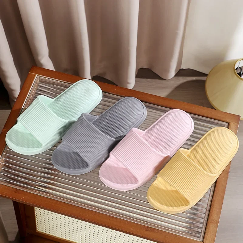 

2025 New Soft Sole Massage Shower Shoes for Women Men Couples Waterproof Non-slip Home Leisure Fashion Bathroom Slippers