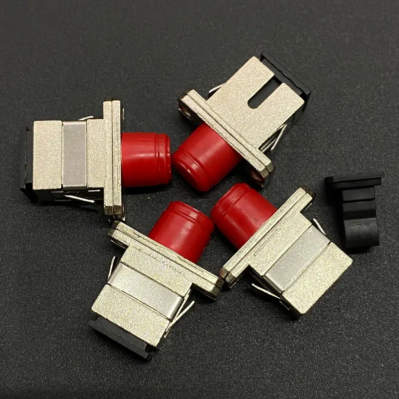 100pcs SC to FC Hybrid Fiber Optic Adapter SC-FC Fiber Flange High Quality