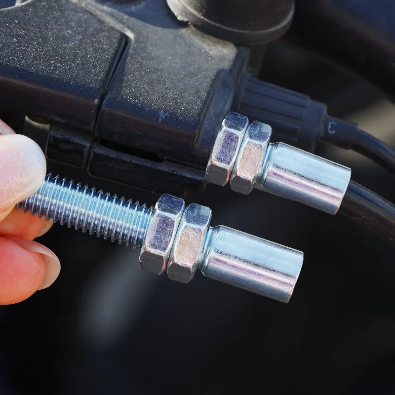 Universal Adjustment Aluminum Throttle Cable Adjuster Screw Motorcycle Clutch Cable Wire Adjuster M8 Motorcycle Clutch Screw