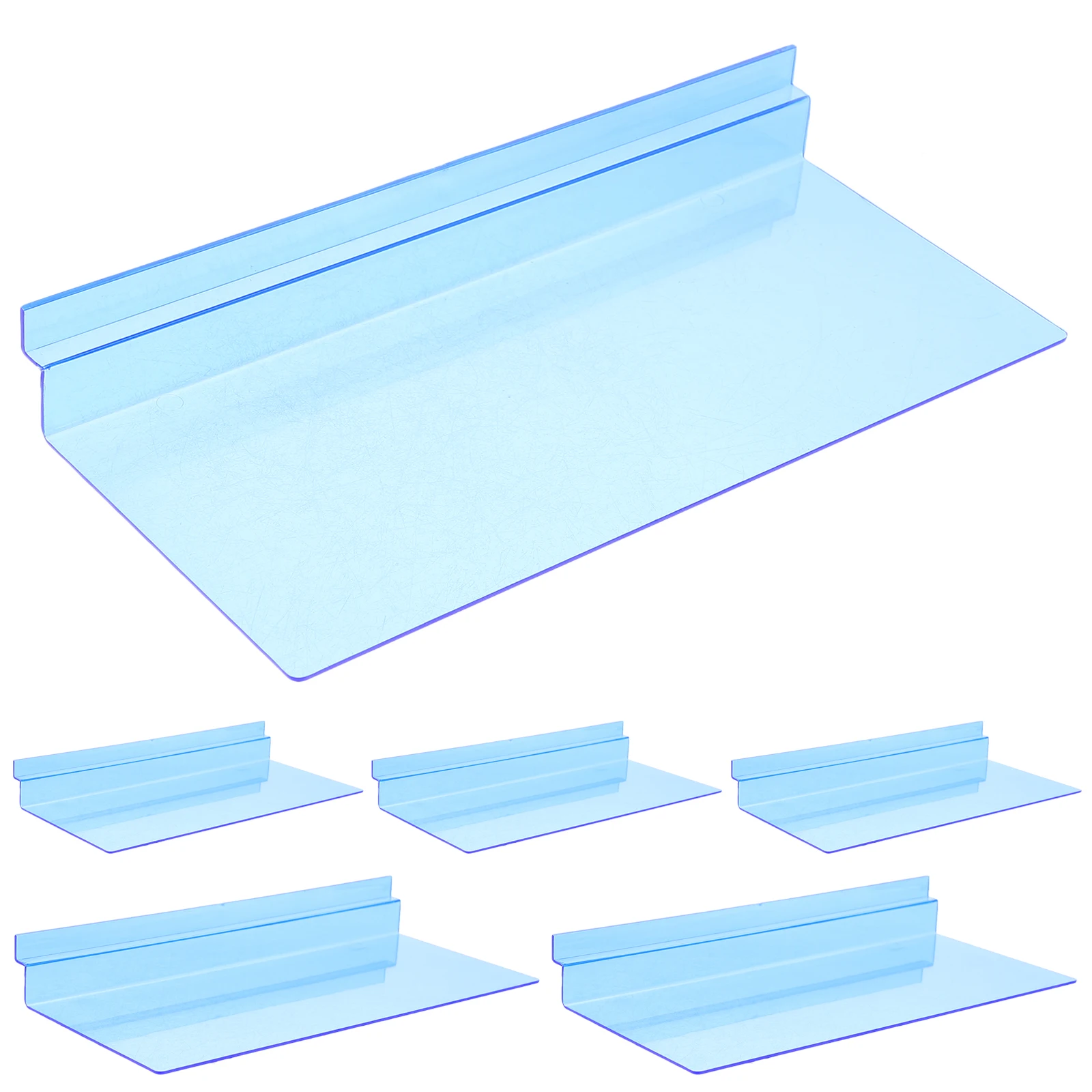 

6Pcs Shoe Racks Plastic Display Shelves Easy Install for Sports Shoes Sneakers Store Home Display Shelves