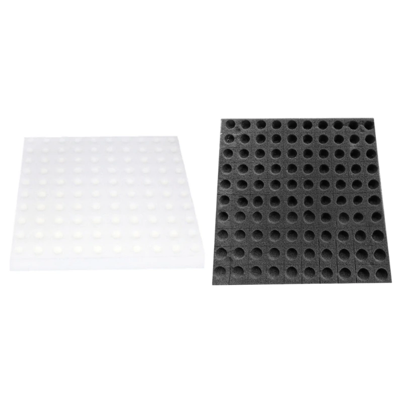 Hydroponic Grow Sponge Sheets with Planting Holes for Indoor Herb Germination and Household Green Growing Routines 37JD