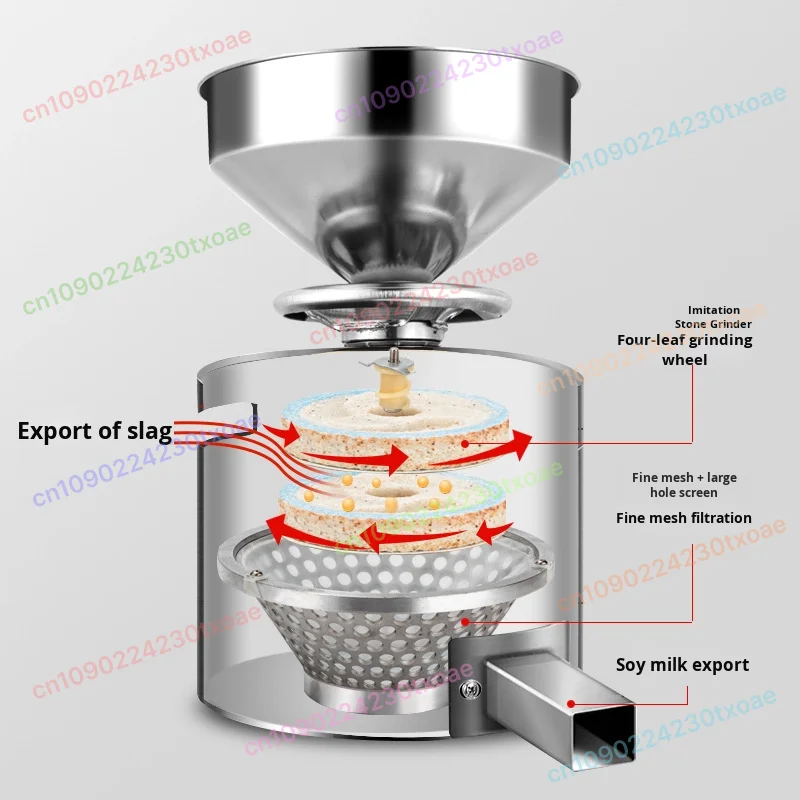 Commercial Multifunction Grinder 110V/220V - Electric Stone Mill for Beans Nuts Spices