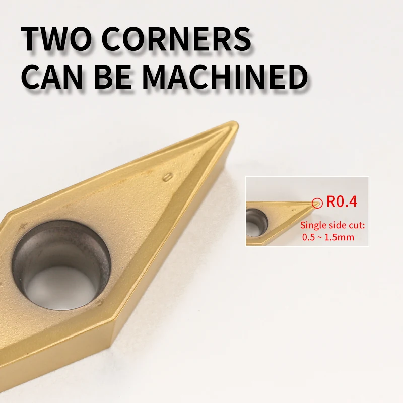 Imagem -02 - Vbmt Vbmt160404-mt Kt60 Kt6020 Carboneto de Inserção para Cermet Svjbr l Torneamento Externo Ferramenta Lâmina Torno Peças Cnc Cortador