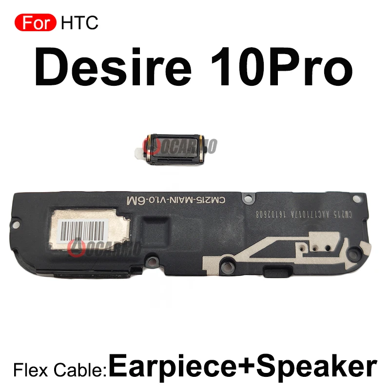 For HTC Desire 10 Pro 10Pro Earpiece Ear Speaker + Bottom Loudspeaker Buzzer Ring Flex Cable Replacement Parts