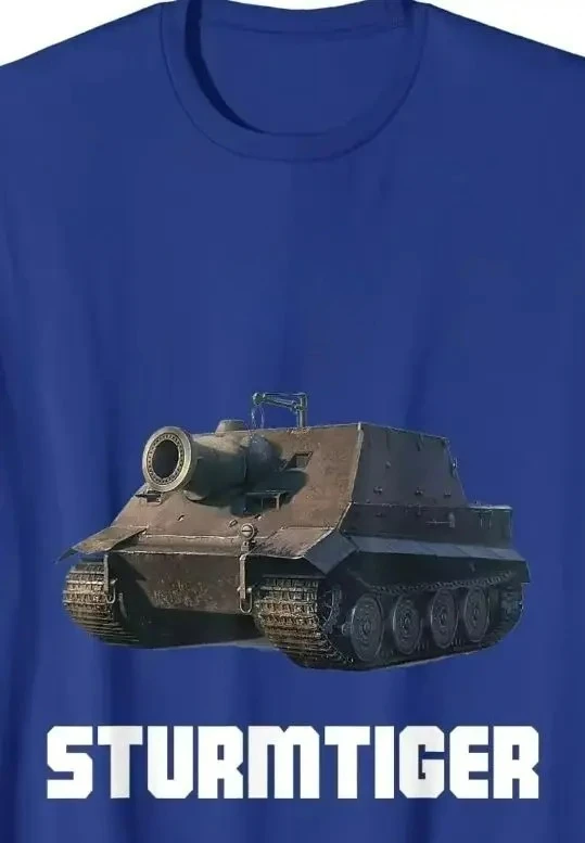 Sturmtiger  Heavy Tank  Thunderstorms Tiger Panzer T-Shirt. Summer Cotton Short Sleeve O-Neck Mens T Shirt New S-3XL