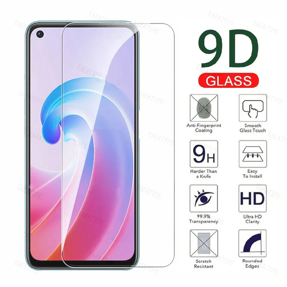 9D Full Protective Glass For OPPO A36 A56 A57 A58 A76 A17 A77 Tempered Screen Protector Reno 7 SE 8 Lite 8T Reno7 Z Glass Film