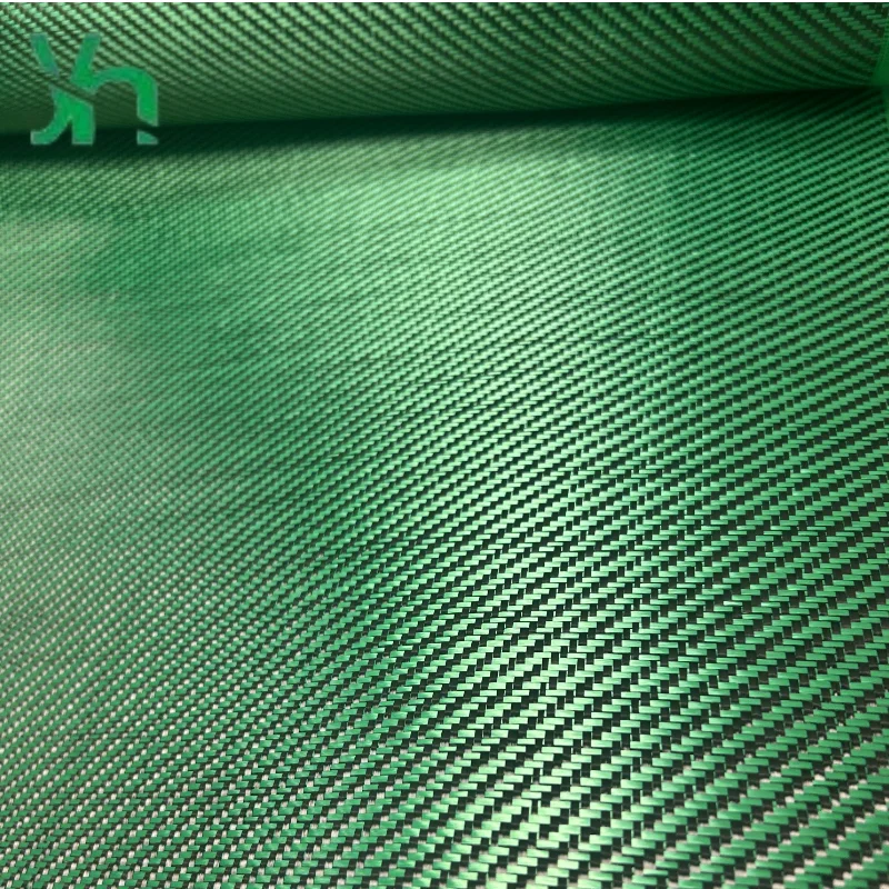 

Green Black Carbon Fiber Cloth 3K 240gsm - Custom Car Body Panel, Yacht Hull, Drone Frame Lightweight Composite