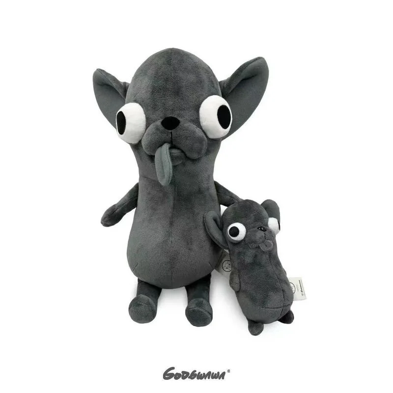 18cm Chihuahua Plush Toy Ugly Cute Funny Stuffed Doll Creative Whimsical Cotton Doll Keychain Bag Charm Adorable Gift For Kids