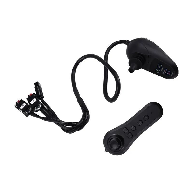 A73X-24V عصا التحكم للكرسي المتحرك الكهربائية العالمية، وحدة تحكم مزدوجة، مقبض تحكم بلوتوث لاسلكي