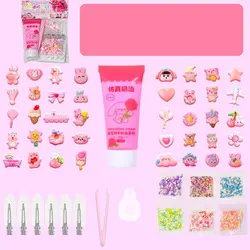 Lovely Handmade Toy Set New Upgrade Simulation Cream Gel Hair Clip Decorate DIY Children's Material Package Resin Accessories