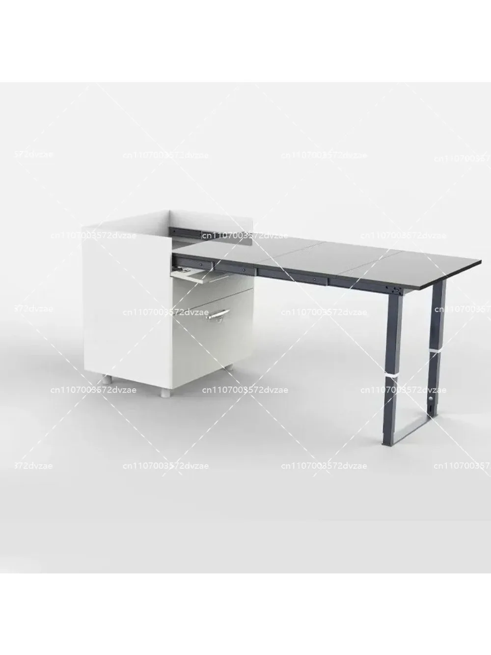 Two-foot Folding Track Hidden Drawer Kitchen Side Table Slide Multi-section Track Folding Pull Out Table Rail