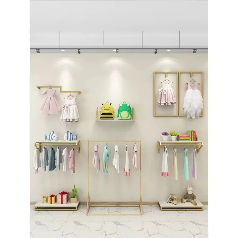 Custom .Custom.Kid Clothes Shop Design Kids Jumpsuit Clothing Accessory Store Interior Design Display