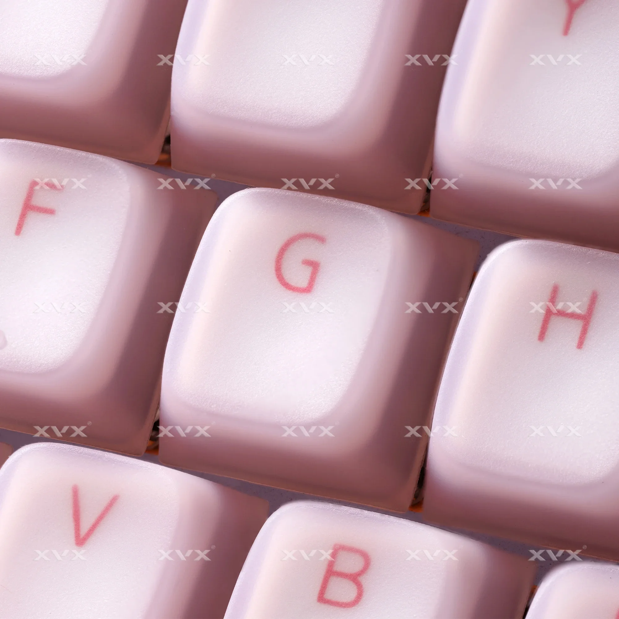 

Silicone pudding keycap soft waxy skin-friendly jelly original light-transmitting mist-transparent mechanical keyboard cap 60/75