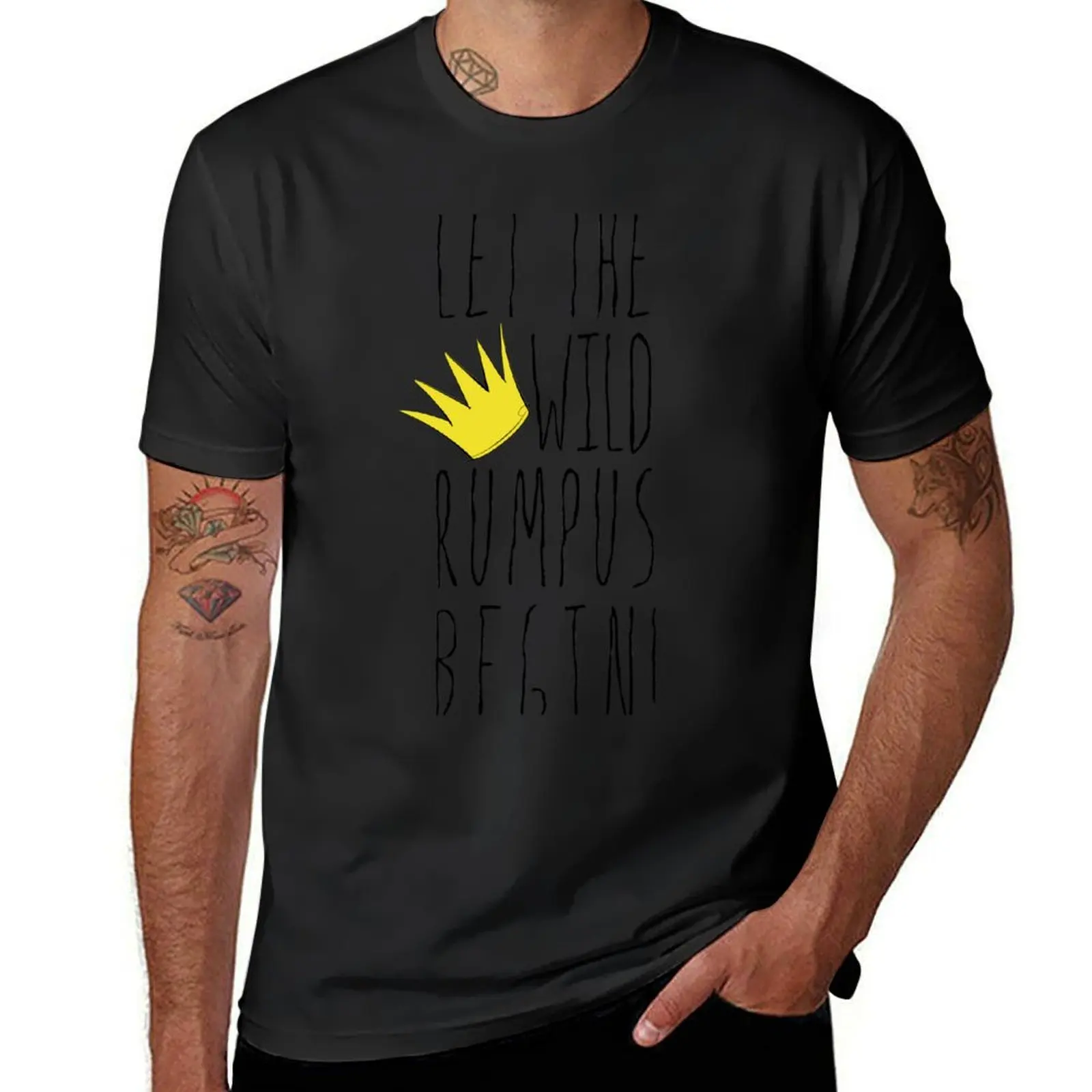 Where the Wild Things Are - Rumpus Begin Crown Cutout T-Shirt aesthetic clothes summer tops Aesthetic clothing men workout shirt