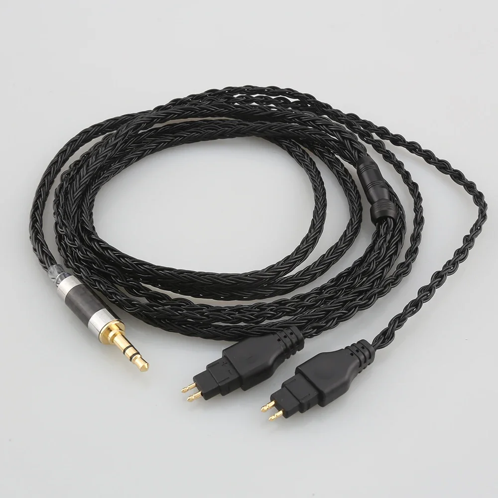 16 Core Black OCC Earphone Cable For Sennheiser HD580 HD600 HD650 HDxxx HD660S HD58x HD6xx Headphone