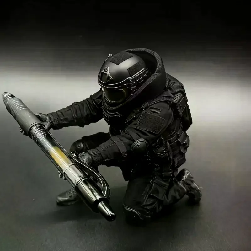 Soldier Pen Holder 3D Printed Desktop Organizer Cool Figure Statue Personalized Pen Stand For Desk Decor Collection Gifts