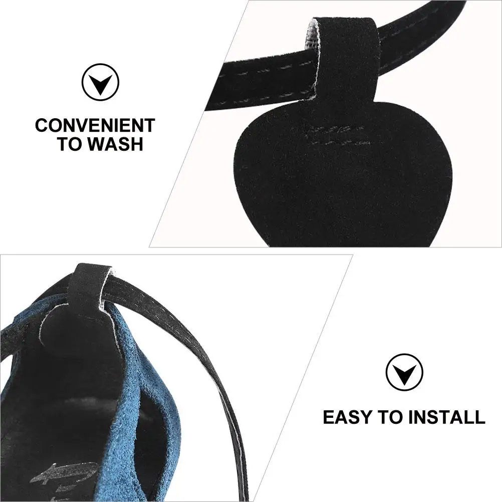 3 set Set di cinturini per tallone per donna Tacchi alti Cinghie per scarpe con tacco staccabili Cuscinetti per la fodera del lacci della caviglia Materiale premium