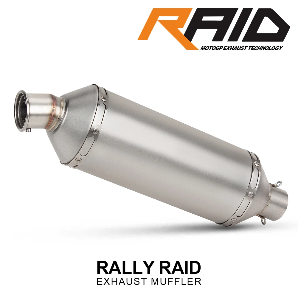 

Motorcycle universal 51mm exhaust muffler rally off-road moto escape tailpipe For TRK552 DL250 DS500X 450MT 800X KLX230 DS625X