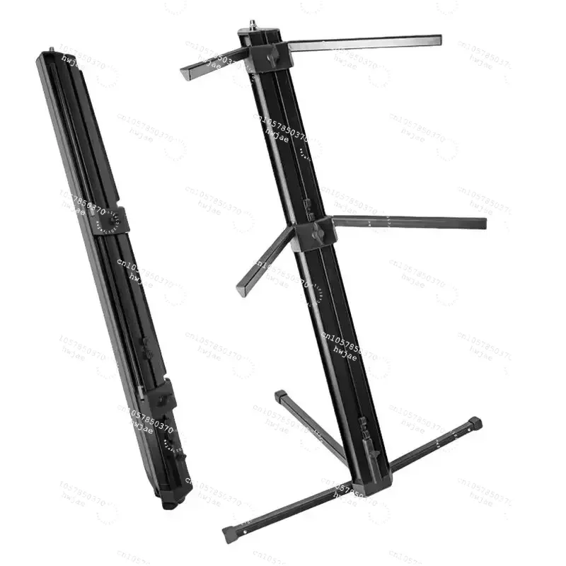 Manufacturer Wholesale New 88 Key Keyboard Stand, White/Black Aluminum Column Piano Stand