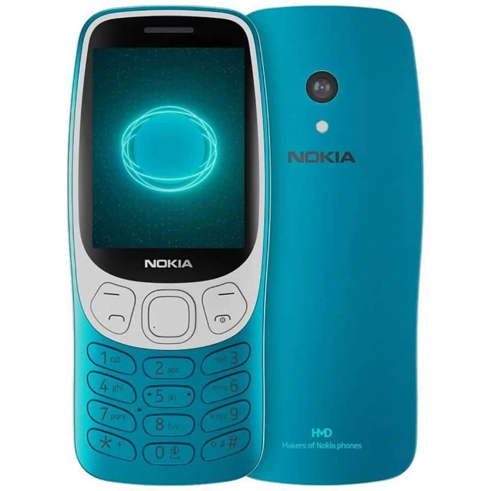Nokia 3210 4G Telefone de Backup 2SIM Dual Standby Bluetooth 5.0 Rádio FM Tipo-C 2MP 1450mAh Telefone Usado Nokia Desbloqueado