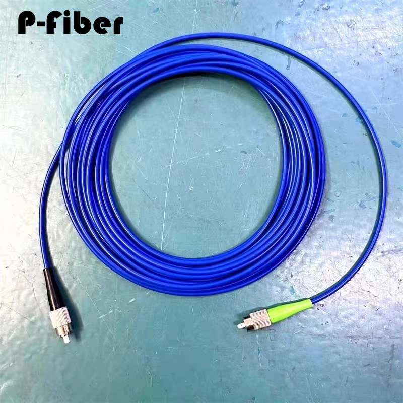 armored patchcord 1-300M FC/APC-FC/APC 1 core FC/APC-FC single fiber ratproof SM blue indoor outdoor fiber optic jumper 1C