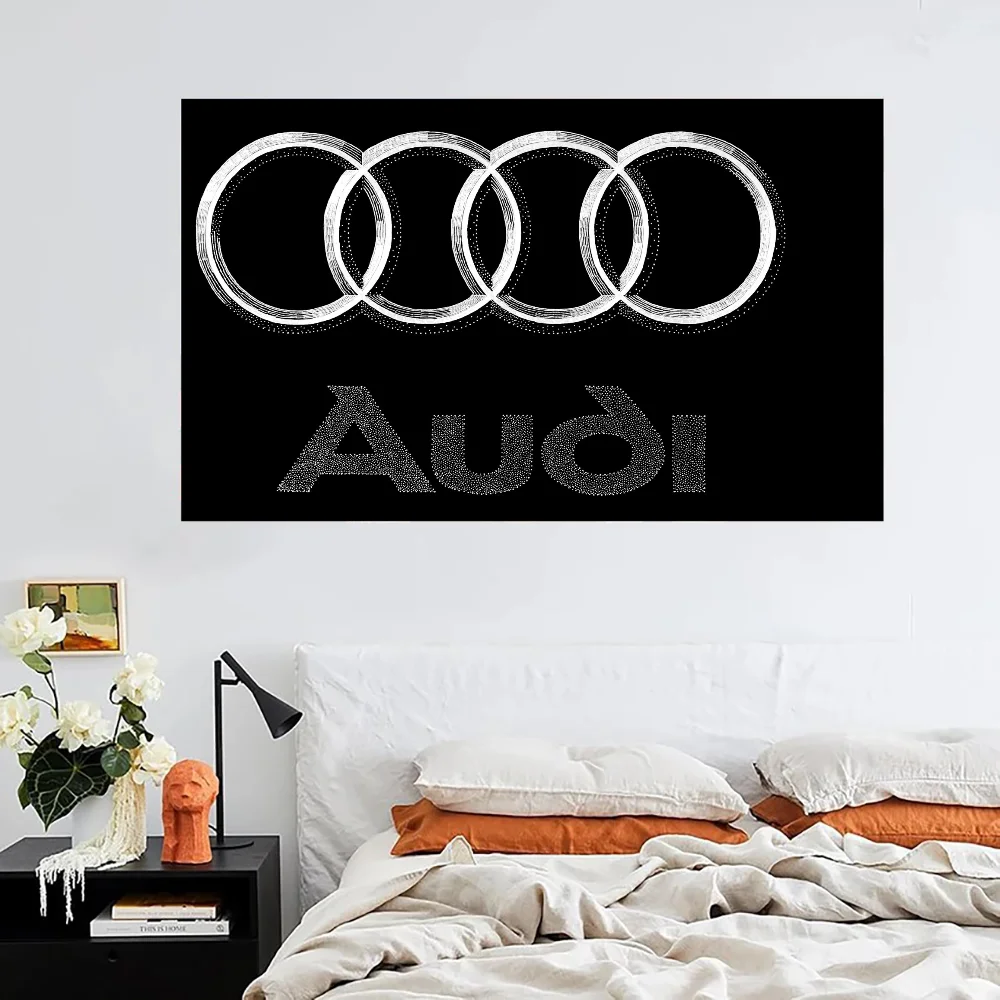 A-audi Logo Outdoor Decor Car Flag to Hang Home Decoration Decorative Flags for Rooms Flags and Banners Decorations Custom Wall