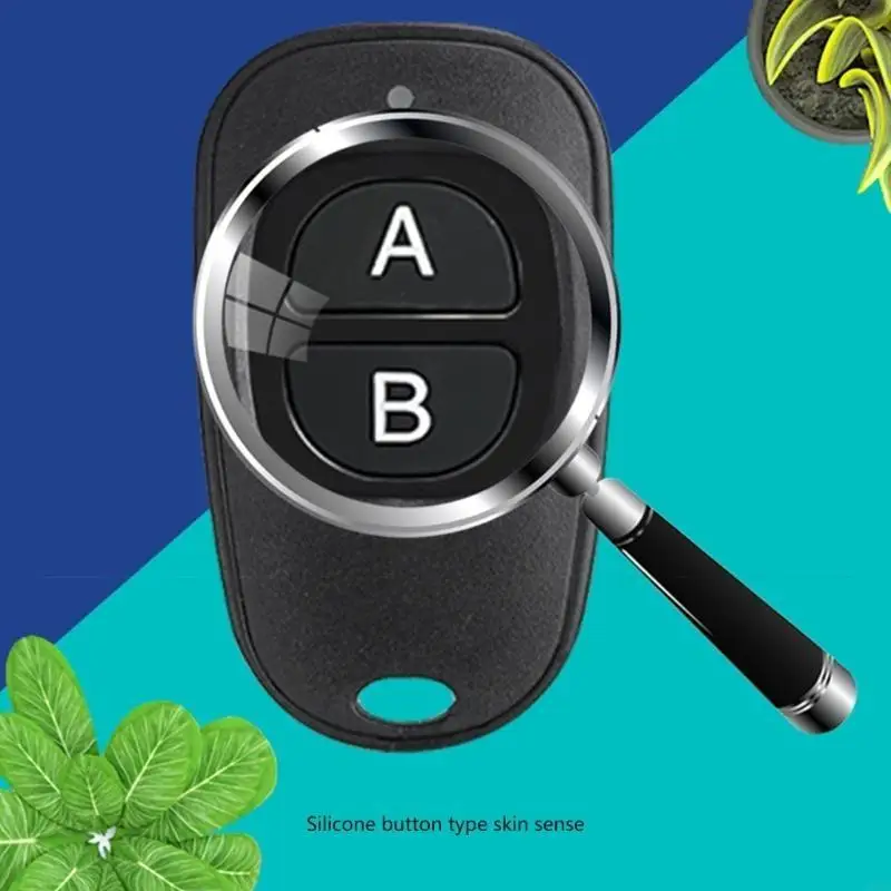  Wirelessly Copy Remote Control Keychain Transmitter For Cloning Garage Gate Door Opener