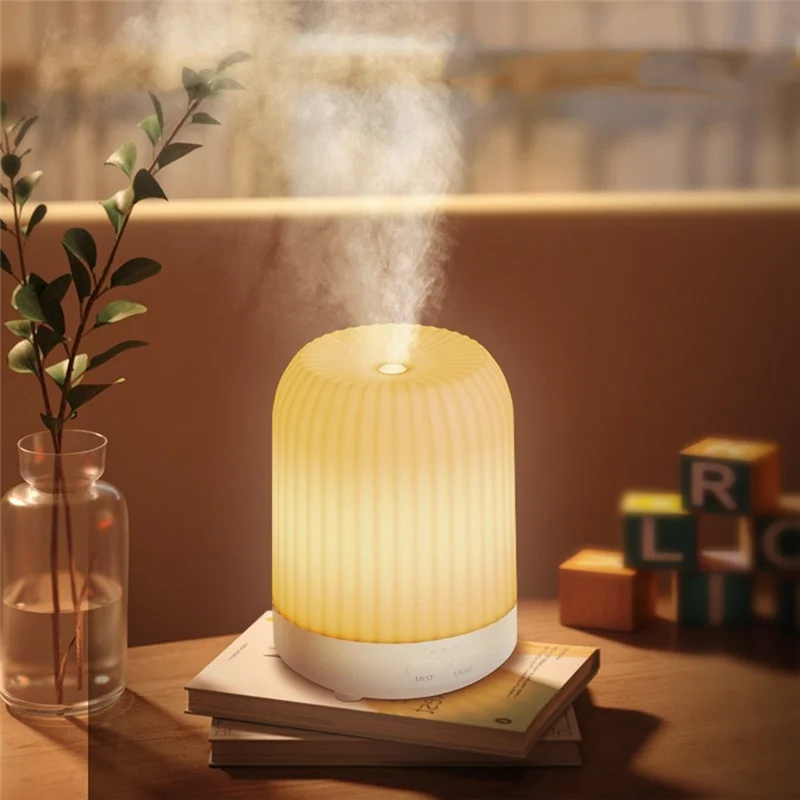 250ML Aromatherapy Machine LED Light Humidifier USB Silent Essential Oil Diffuser Night Light Misting Air Humidifier Whiteab13