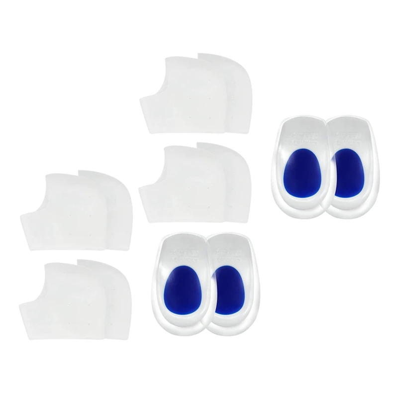 

NEW-6Pairs Heel Cups,Plantar Fasciitis Inserts Pads,Gel Heel Cushion, Silicone Heel Protectors,Great For Plantar Fasciitis