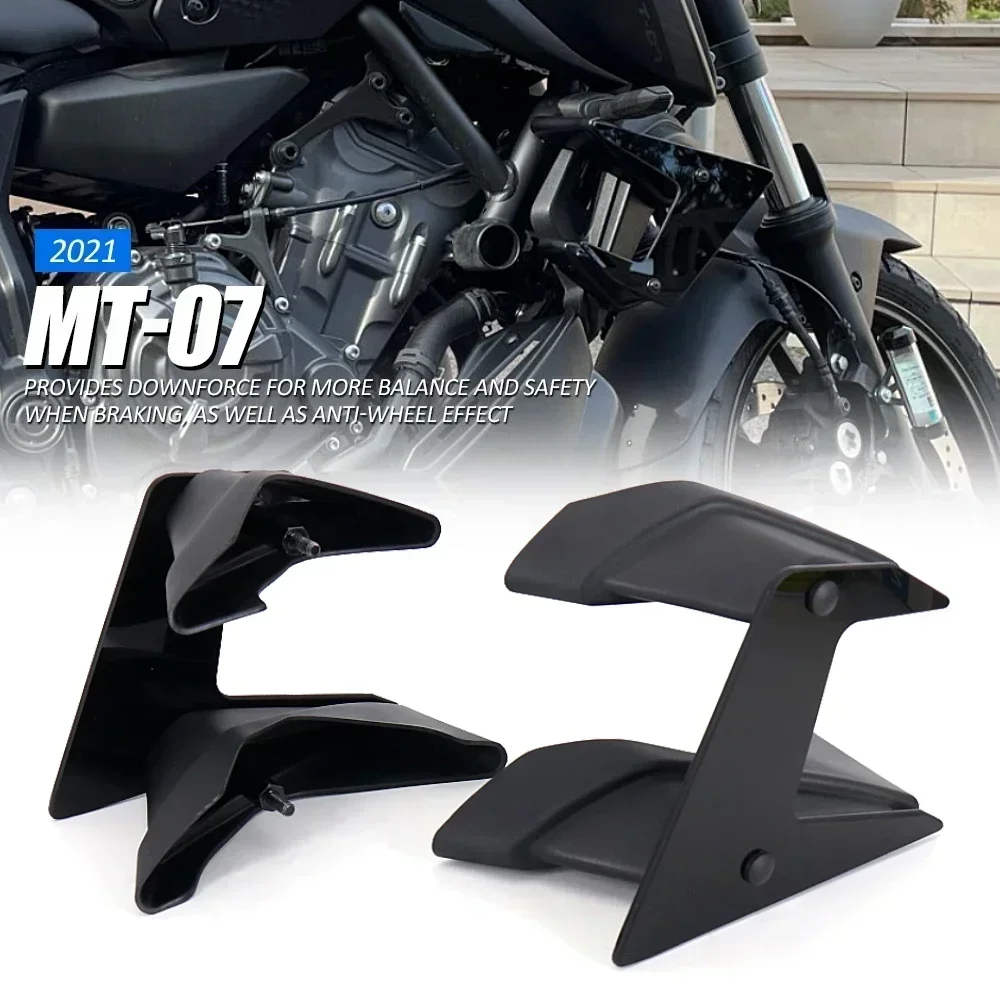 MT-07 New 3 colors Side Downforce Naked Spoilers Fixed Wing Winglet Fairing Wing Deflectors For YAMAHA MT07 MT 07 2018 - 2020