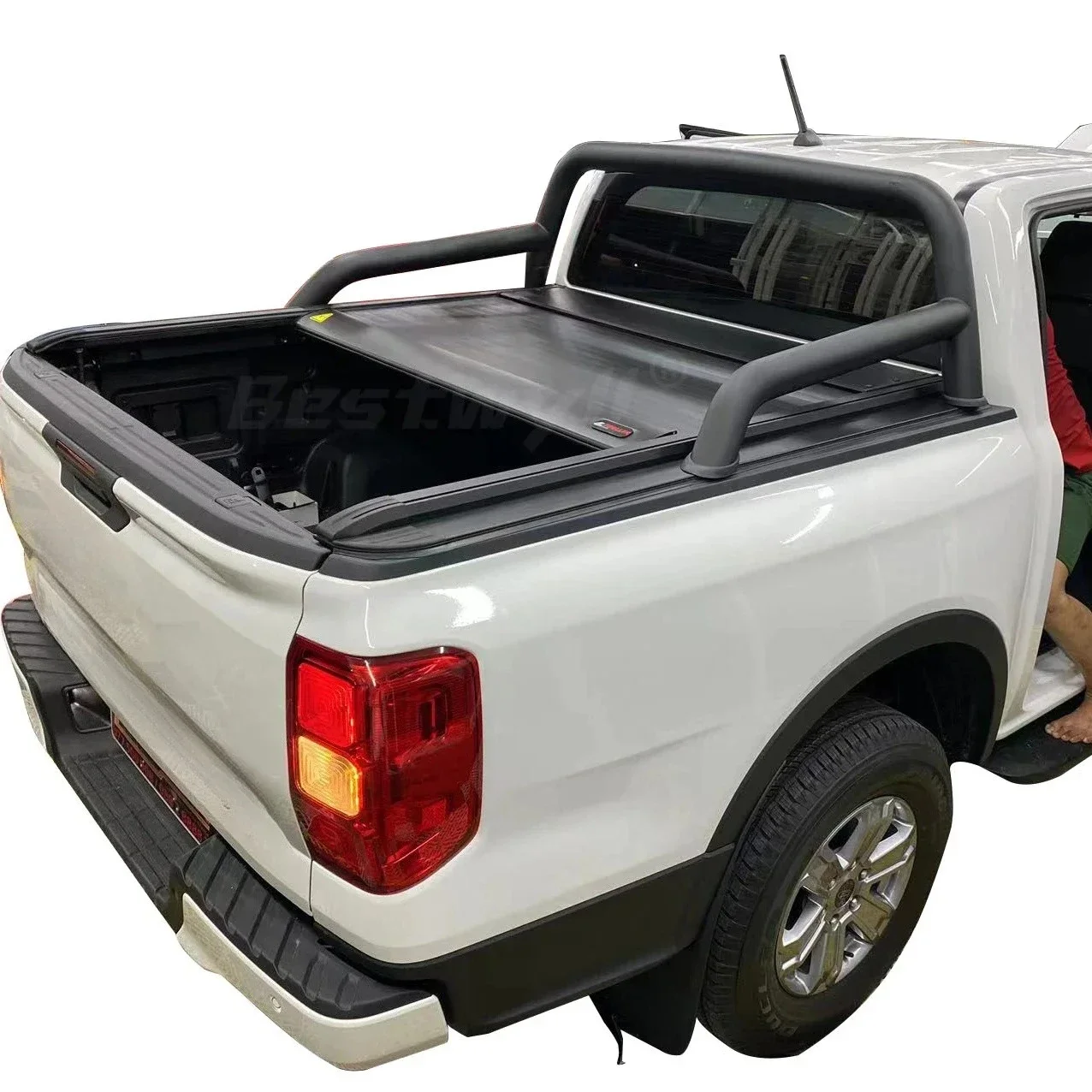 BESTWYLL New Next Gen Retractable Roller Roll Lid Shutter Electric Pickup Truck Bed Tonneau Cover For 2023  Ranger Xlt E-K81