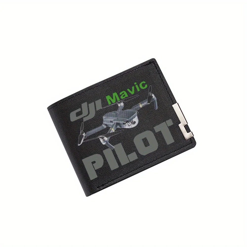 DJI Mavic Pilot flying drone Men's Wallet Printing Design Simple Modern Stylish Business Father's Boyfriend's Christmas Lover's