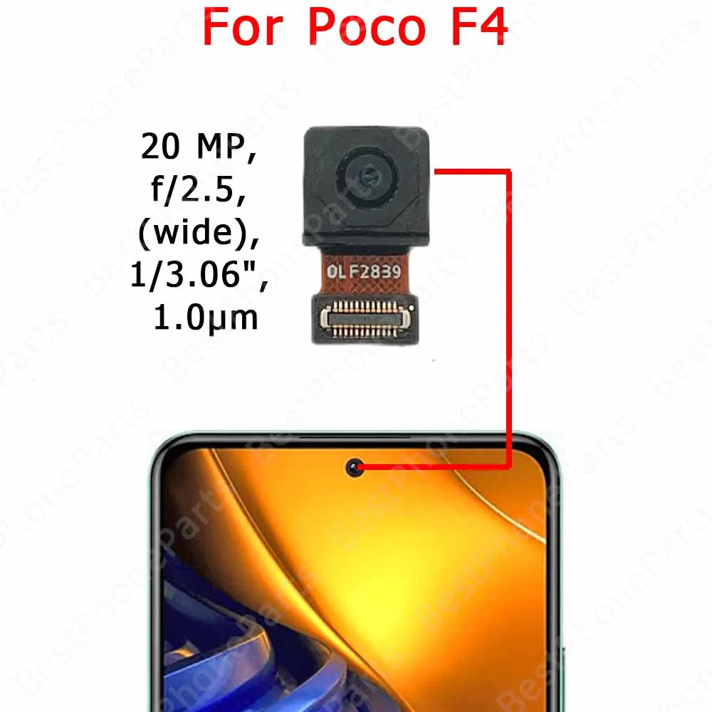 Front Camera For Xiaomi Pocophone F1 Poco F2 Pro F3 F4 GT F5 Frontal Selfie Camera Module