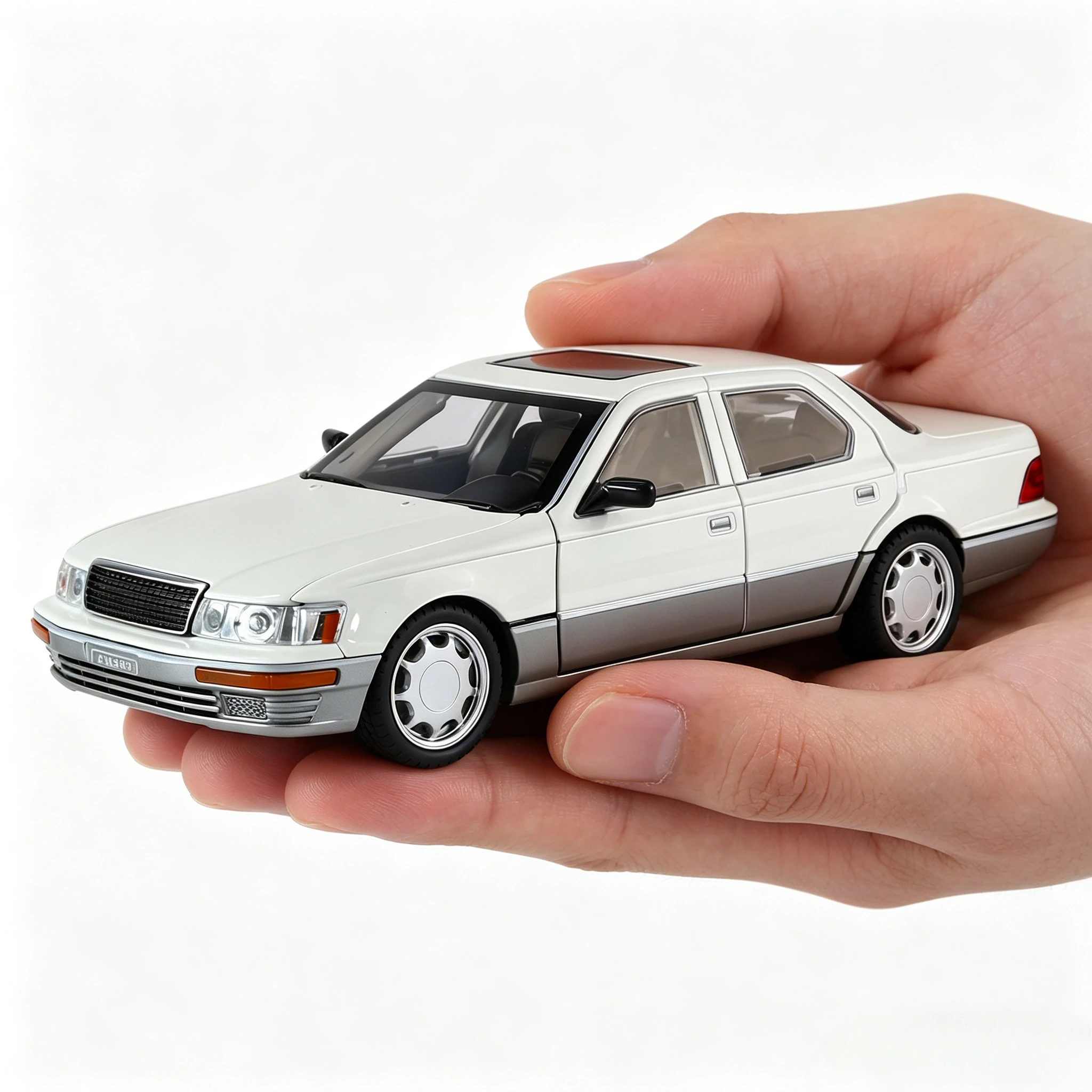 

1:24 LS400 Model Toy Cars Alloy Diecast Sound Light Doors Opened Pull Back Decoration Vehicles for Children Gifts