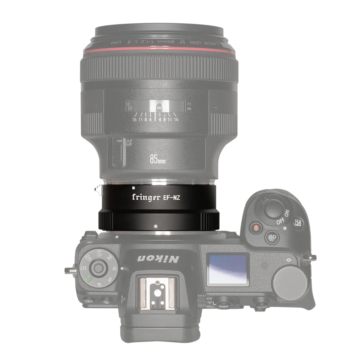 Anello adattatore per obiettivo fotocamera Fringer EF-NZ per obiettivo Canon EF EF-S a fotocamera Nikon Z Z6 Z7 Z50 Supporto adattatore